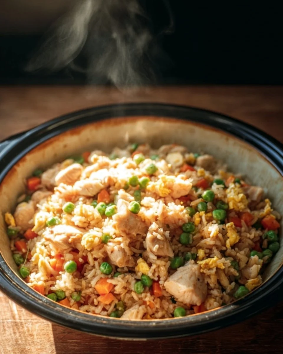 Crockpot Chicken Fried Rice