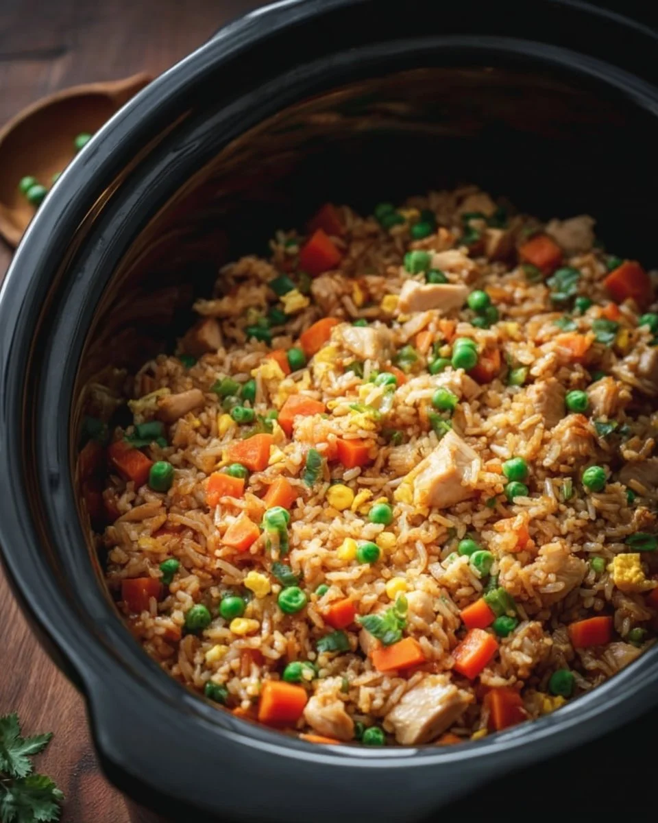 Crockpot Chicken Fried Rice