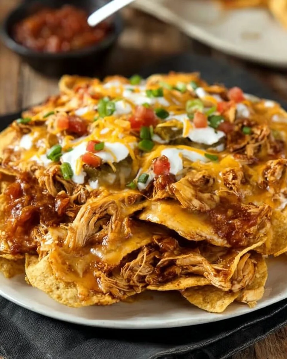 Crockpot Chicken Nachos