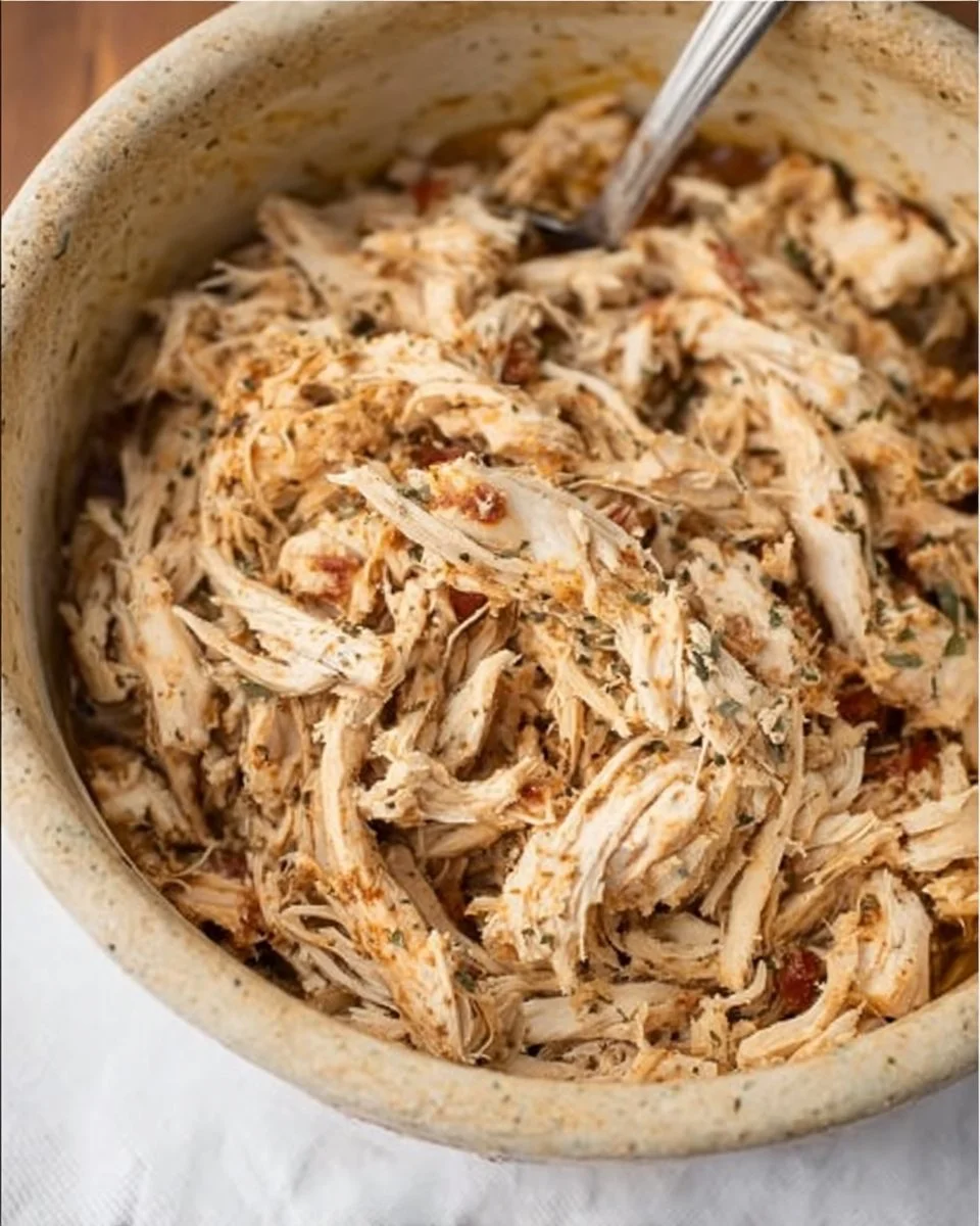 Crockpot Shredded Chicken (Slow Cooker) - The Recipe Rebel