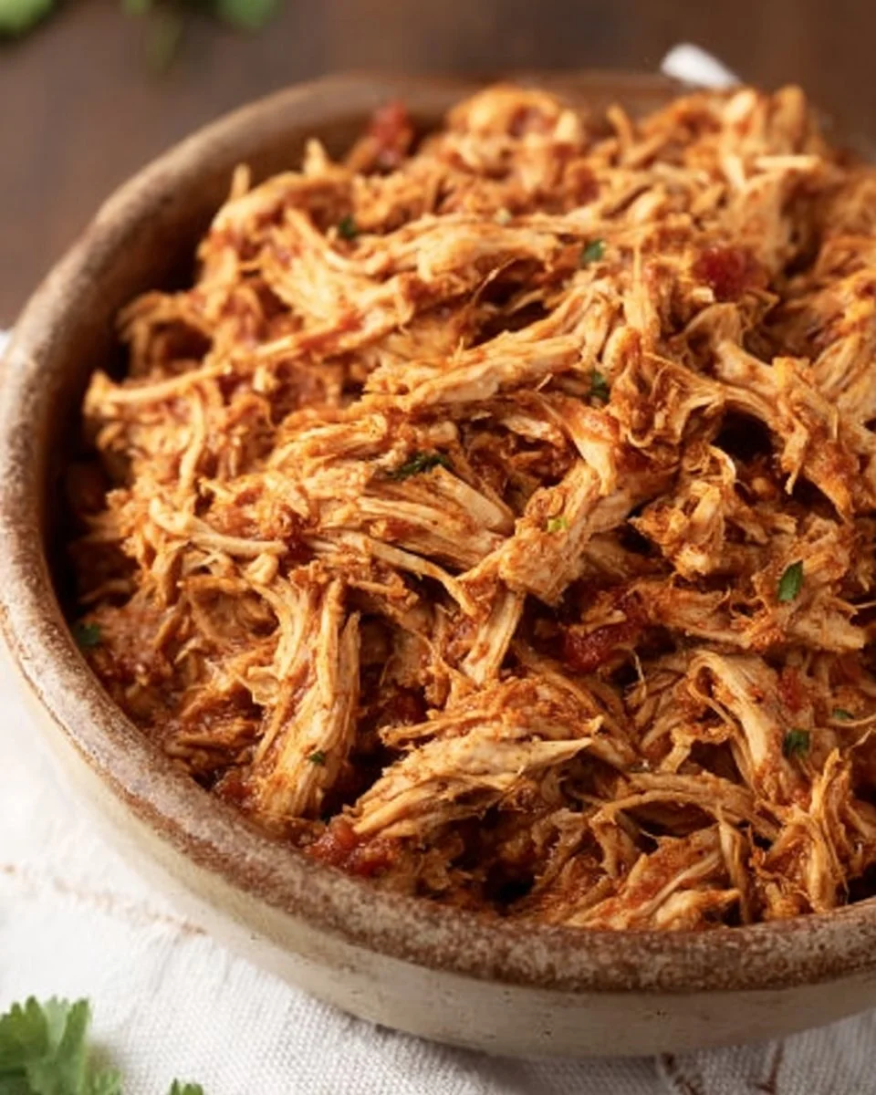 Easy Crockpot Mexican Shredded Chicken