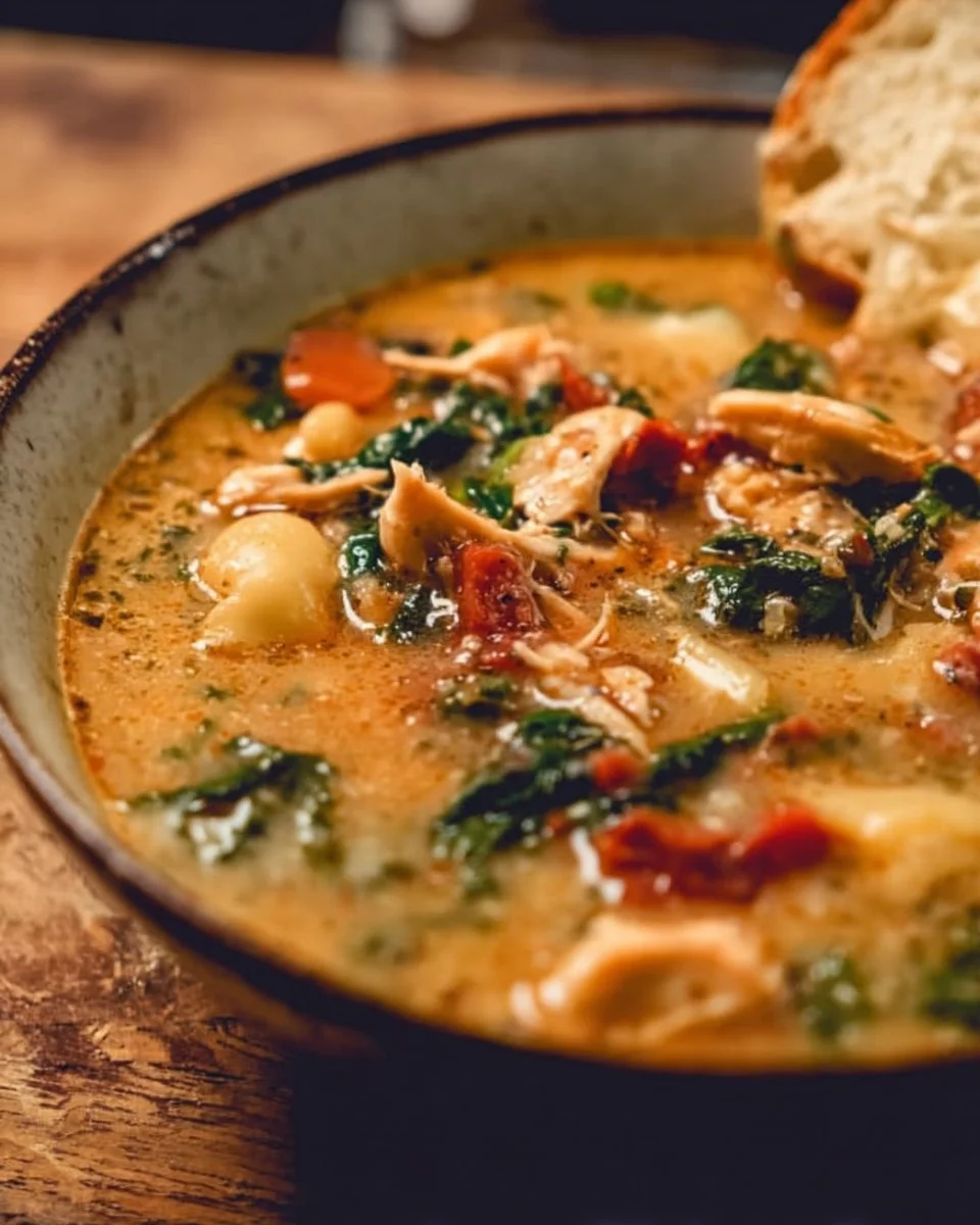 Easy Marry Me Tuscan Chicken Soup (Crock Pot Option)