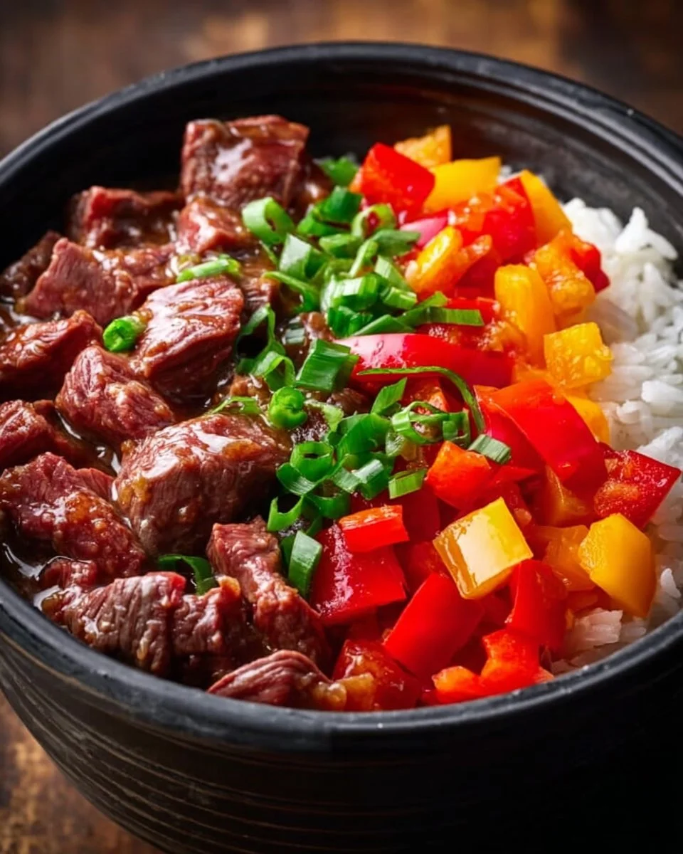 Easy Slow Cooker Pepper Steak