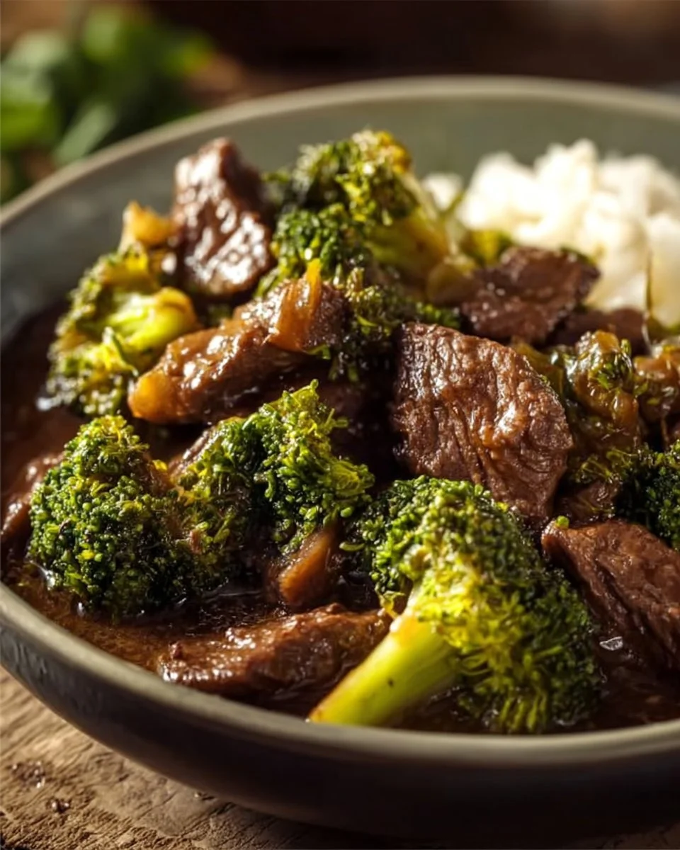 Savory Crockpot Beef and Broccoli