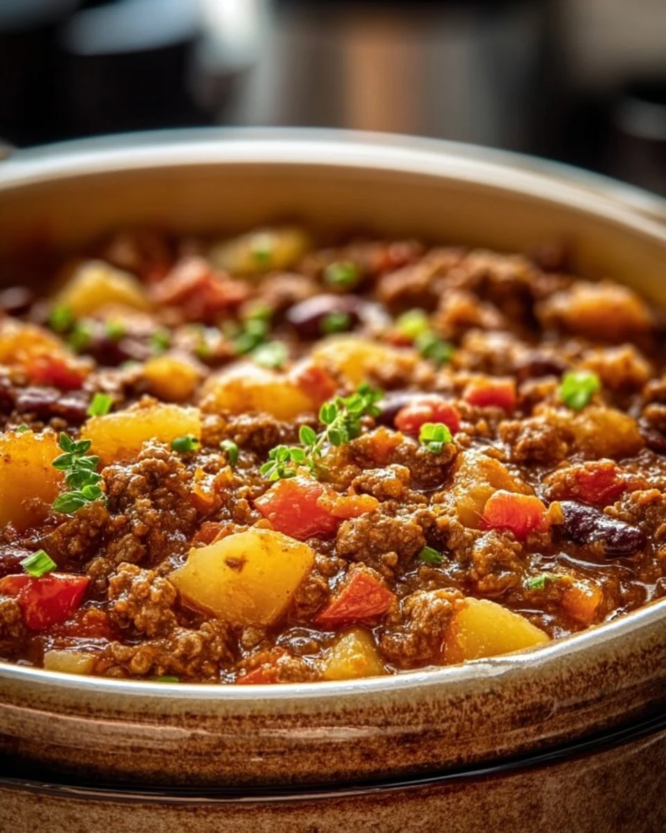 Ultimate Slow Cooker Cowboy Casserole
