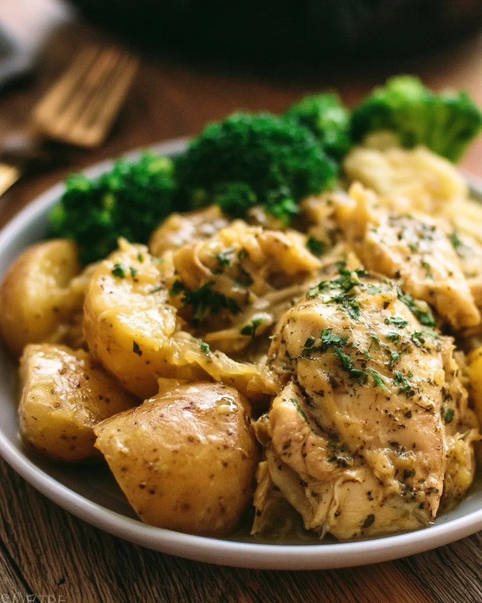 Slow Cooker Ranch Chicken and Potatoes