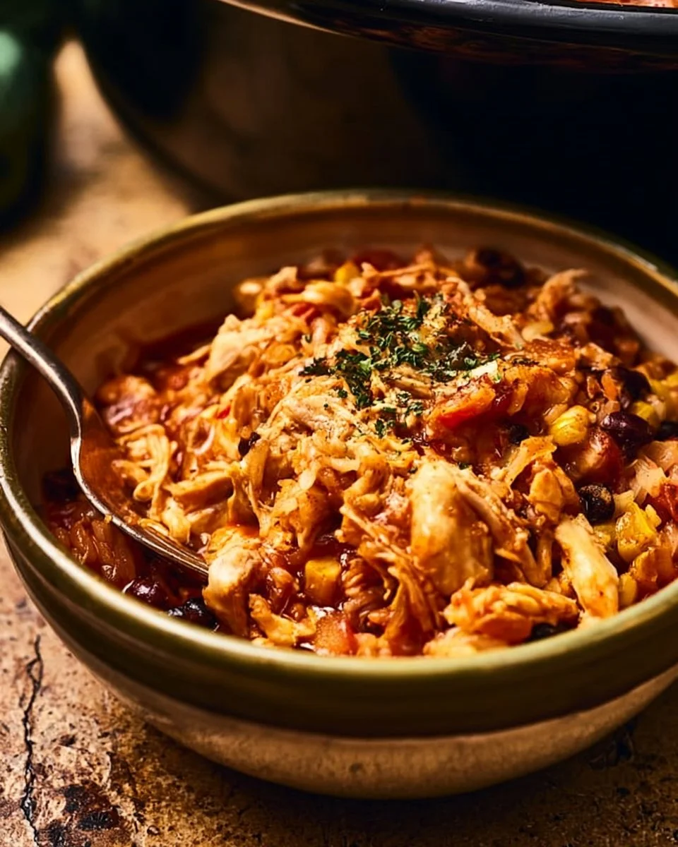 Chicken Burrito Bowl (Slow cooker)
