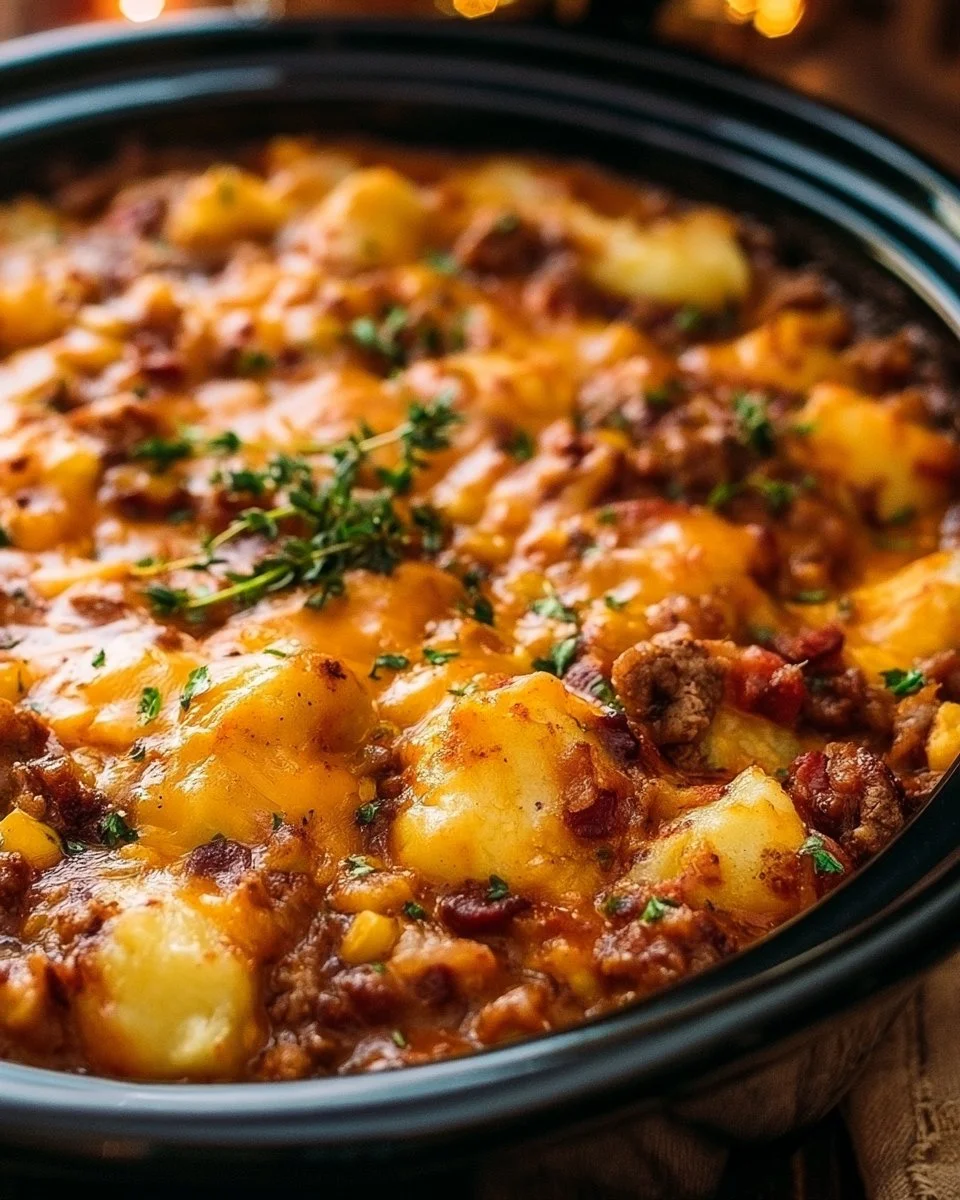 Slow Cooker Cowboy Casserole