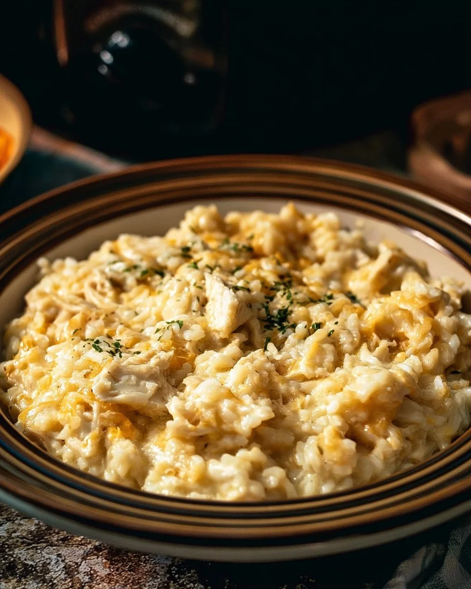 Creamy Crockpot Chicken and Rice