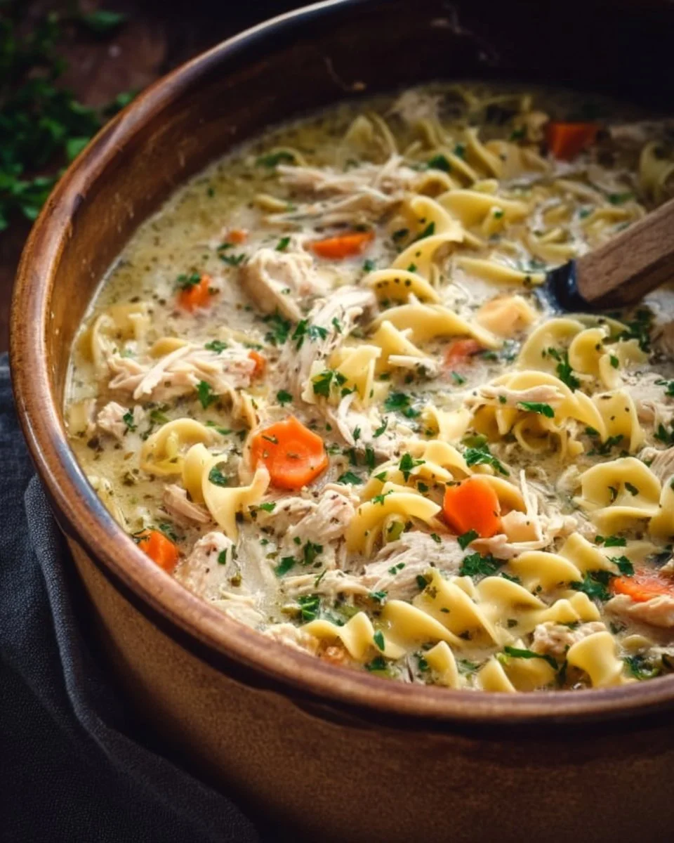 Crockpot Chicken and Noodles