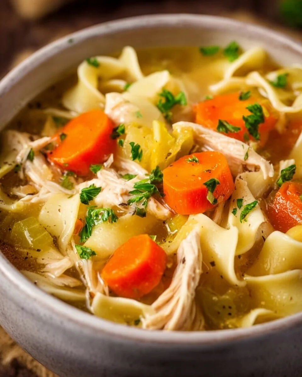 Crockpot Chicken Noodle Soup
