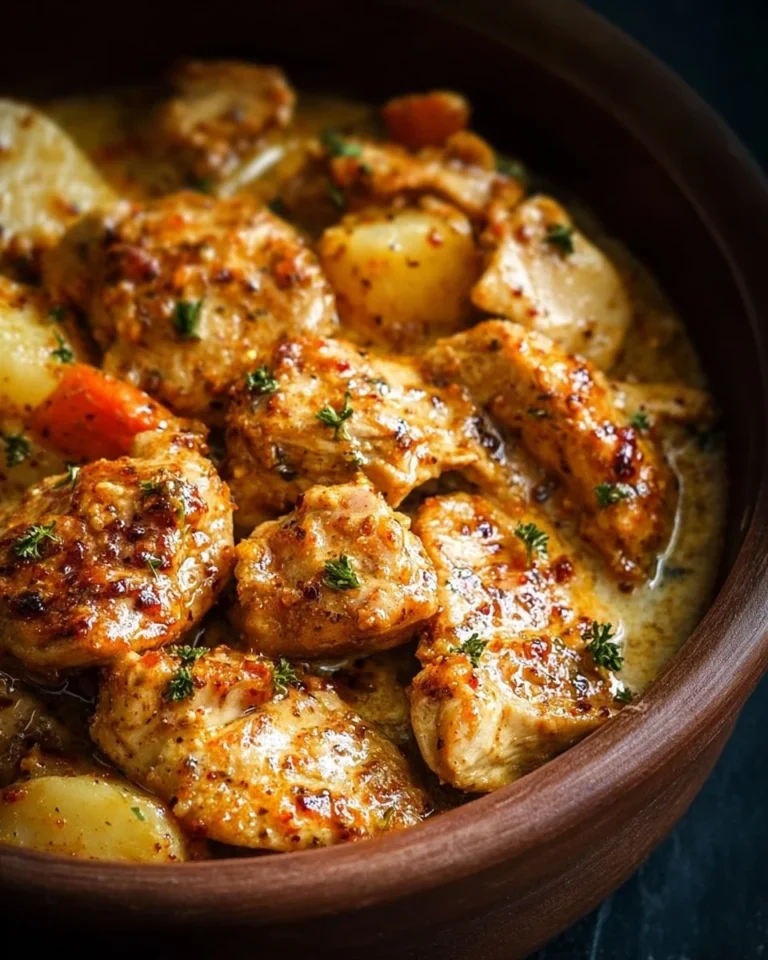 Delicious Crockpot Garlic Butter Chicken served with herbs and side dishes