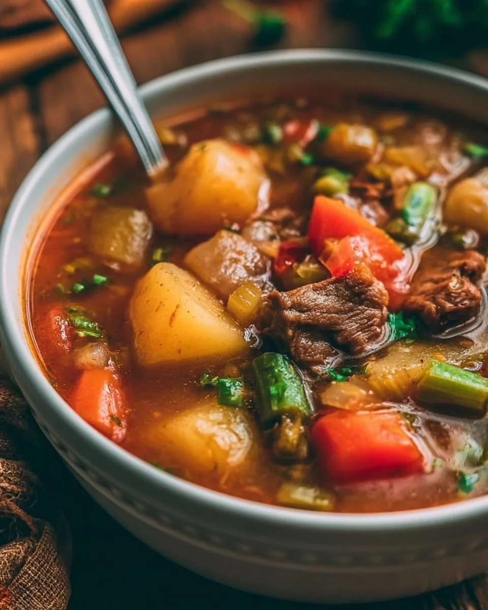 Crockpot Vegetable Beef Soup