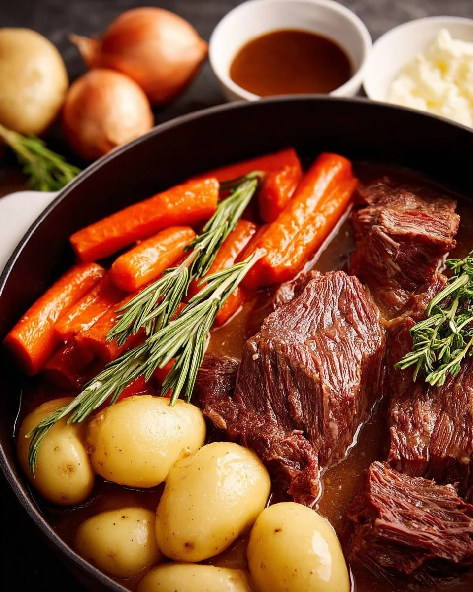 Easy Crock Pot Pot Roast with Gravy