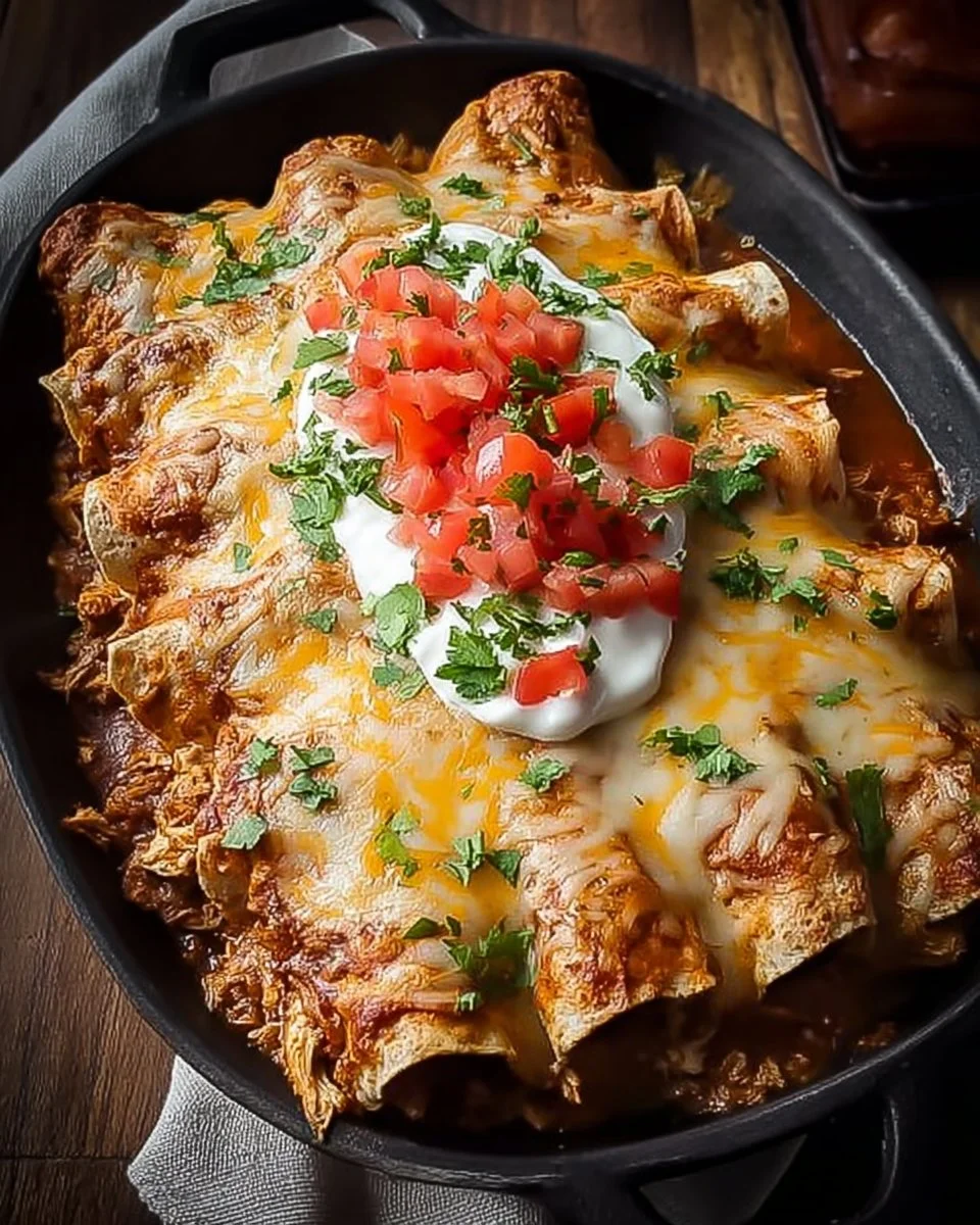 Indulgent Queso Chicken Enchiladas for Quick Weeknight Dinners