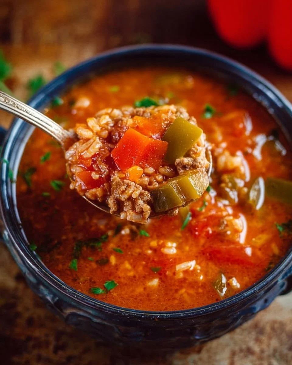 Instant Pot Stuffed Pepper Soup