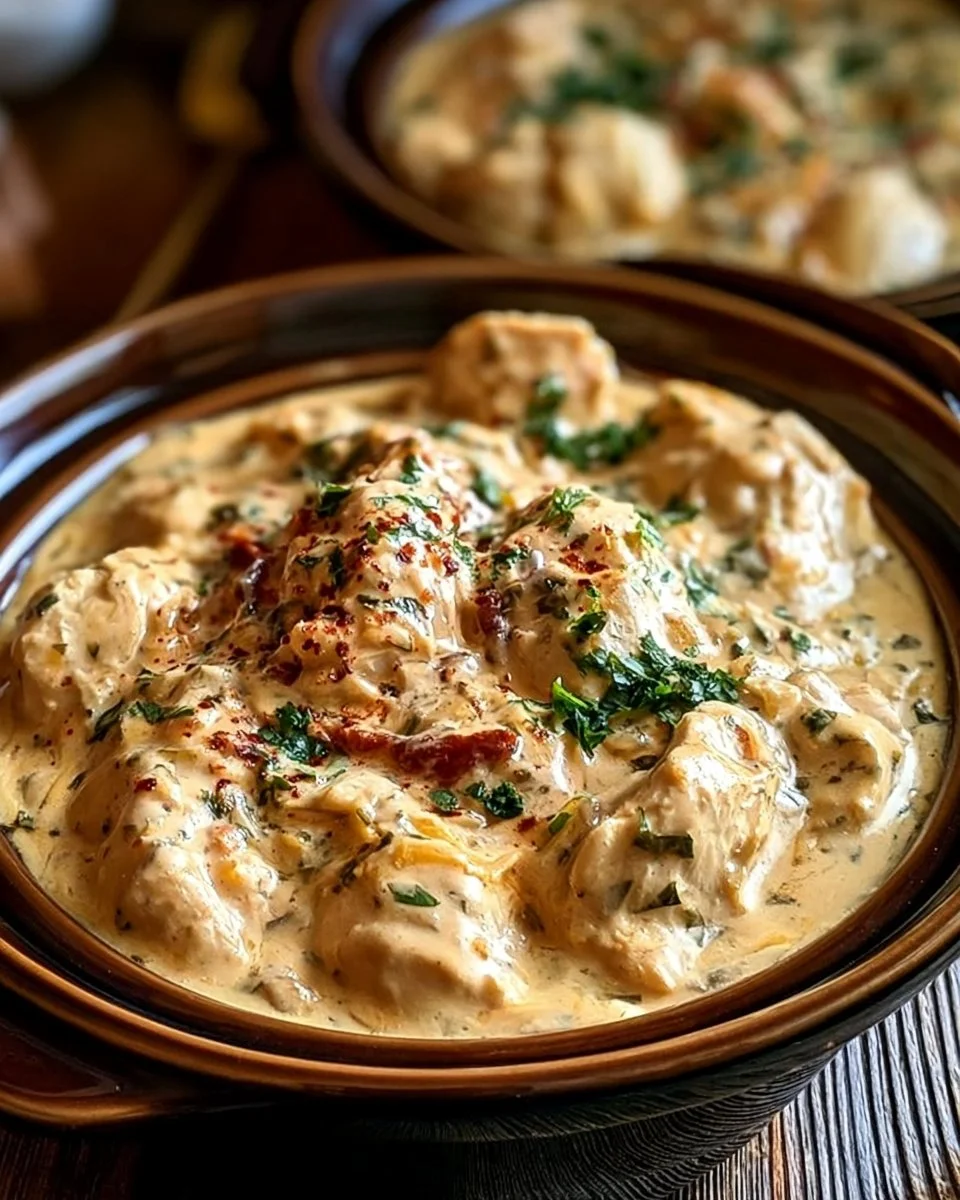 Creamy Dump and Go Crockpot Marry Me Chicken Bliss
