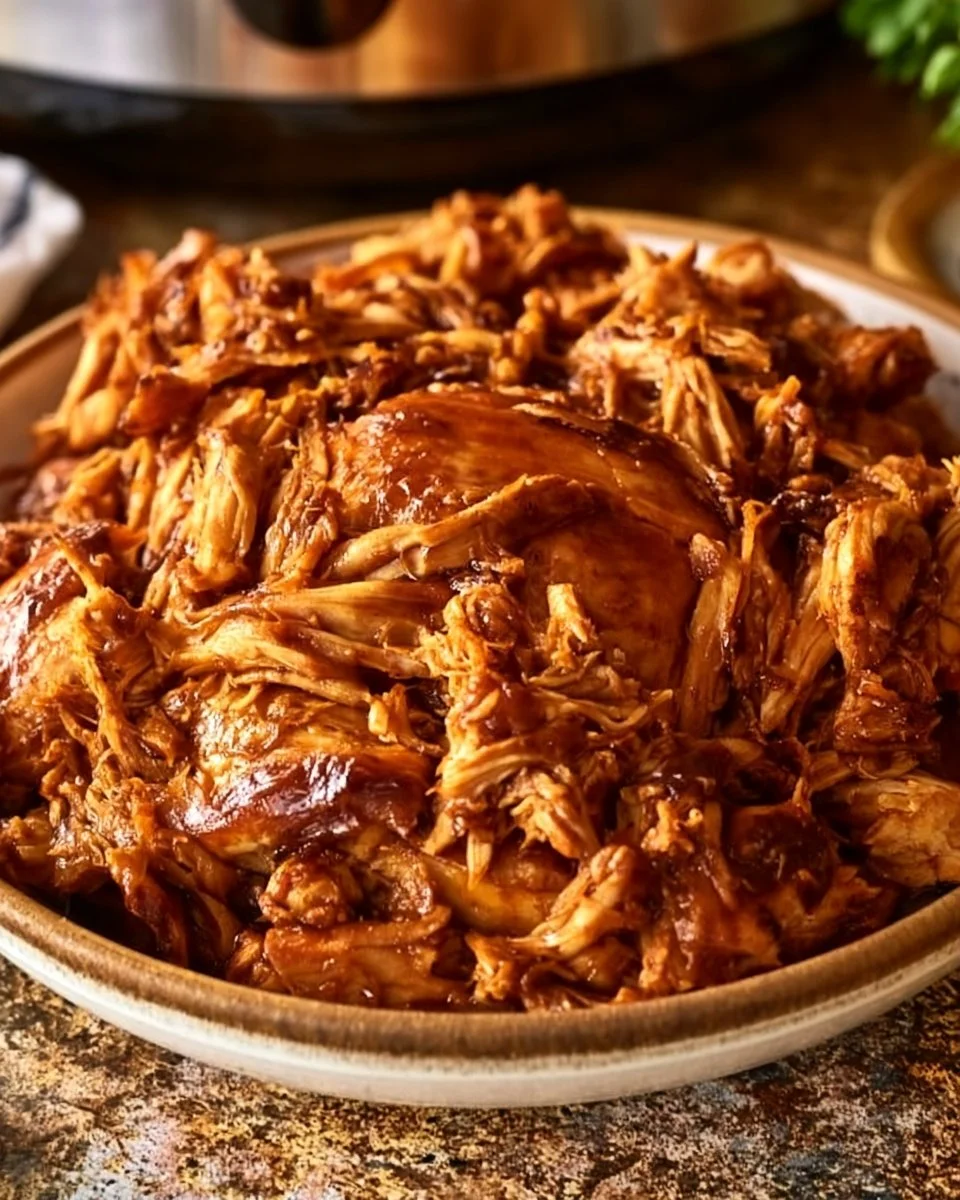 The Best Crockpot BBQ Chicken (Easy Pulled Chicken)