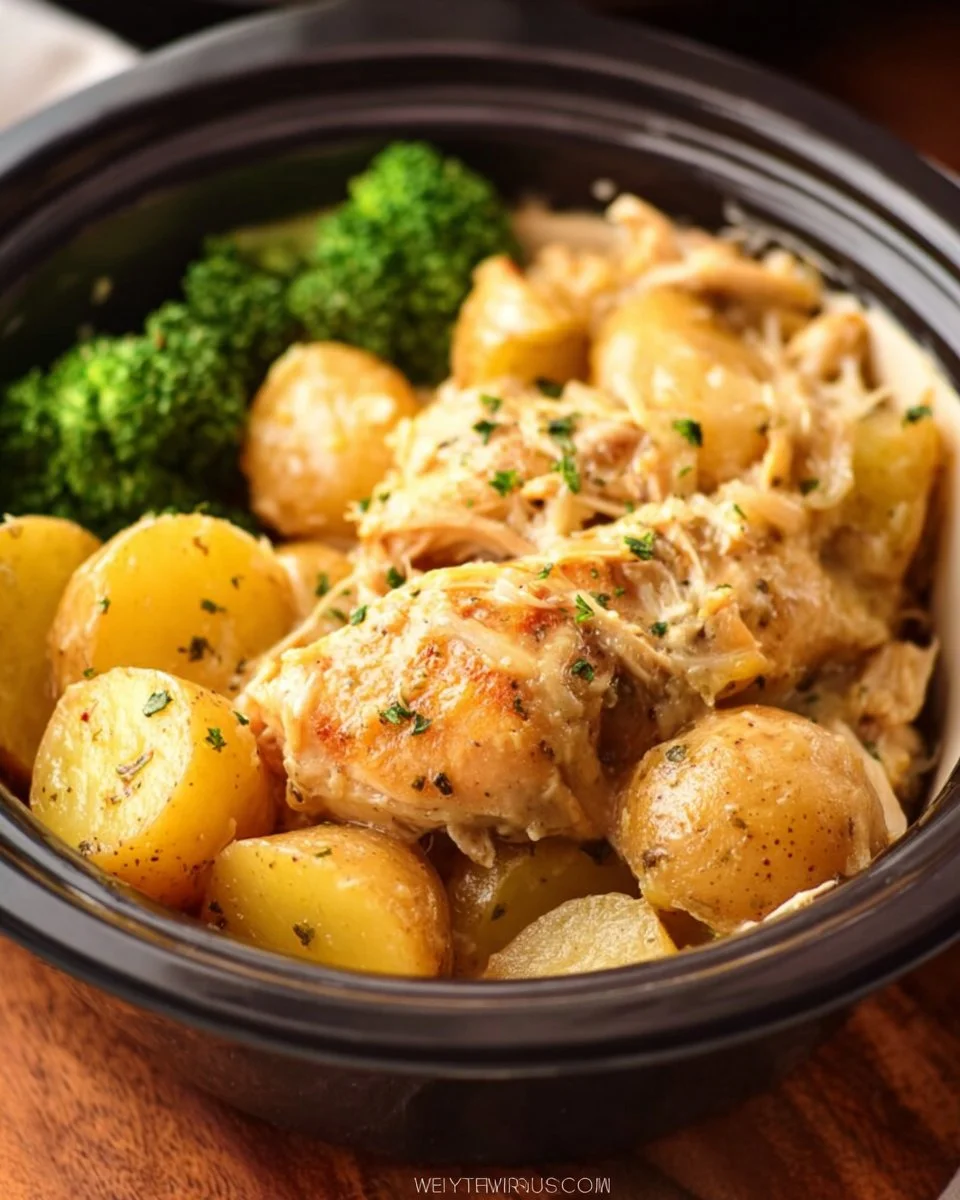 Slow Cooker Ranch Chicken and Potatoes