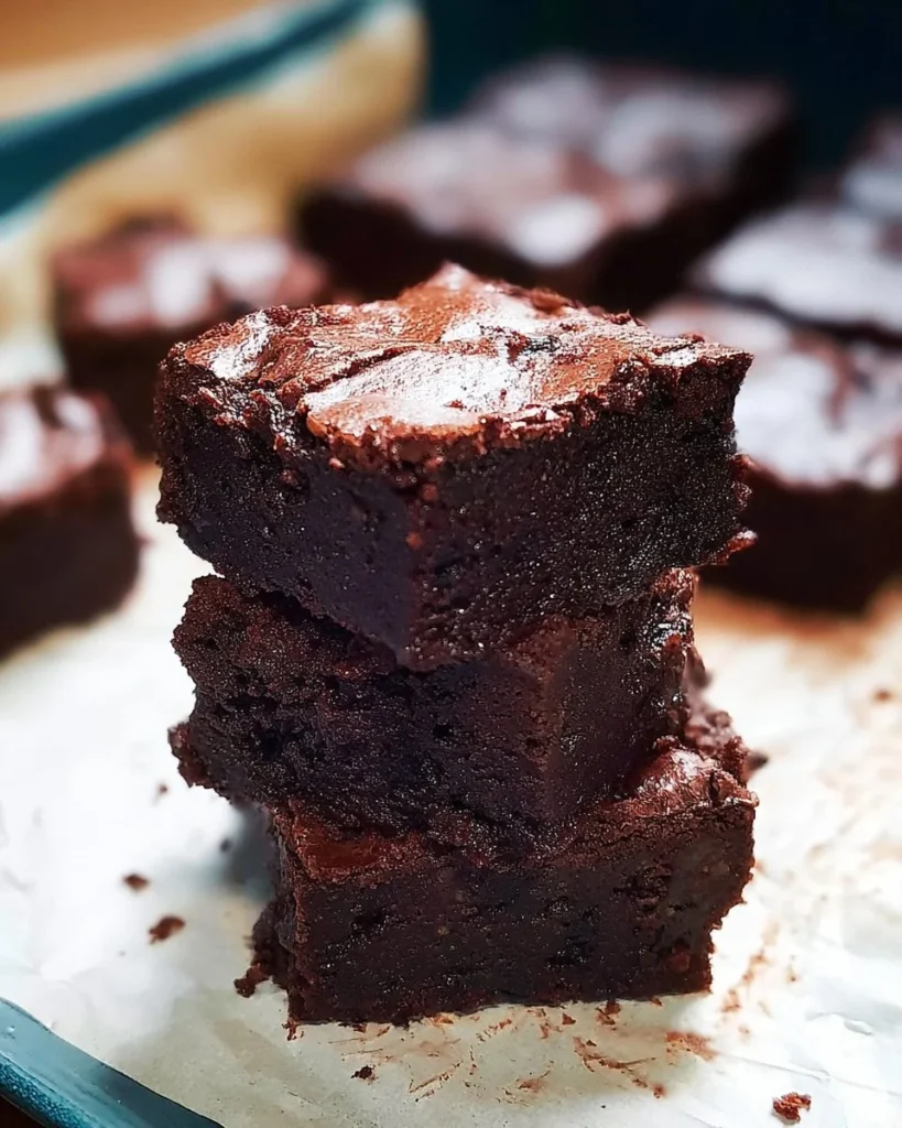 Delicious best ever Crockpot Brownies served in a bowl.
