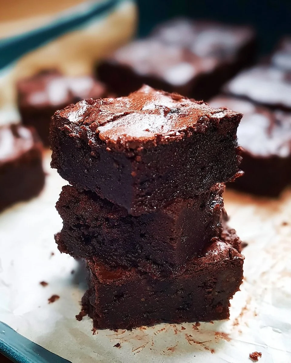 Delicious best ever Crockpot Brownies served in a bowl.
