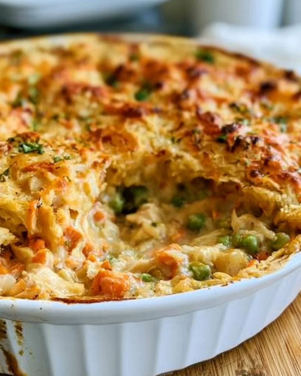 Delicious homemade Chicken Pot Pie with flaky crust and savory filling