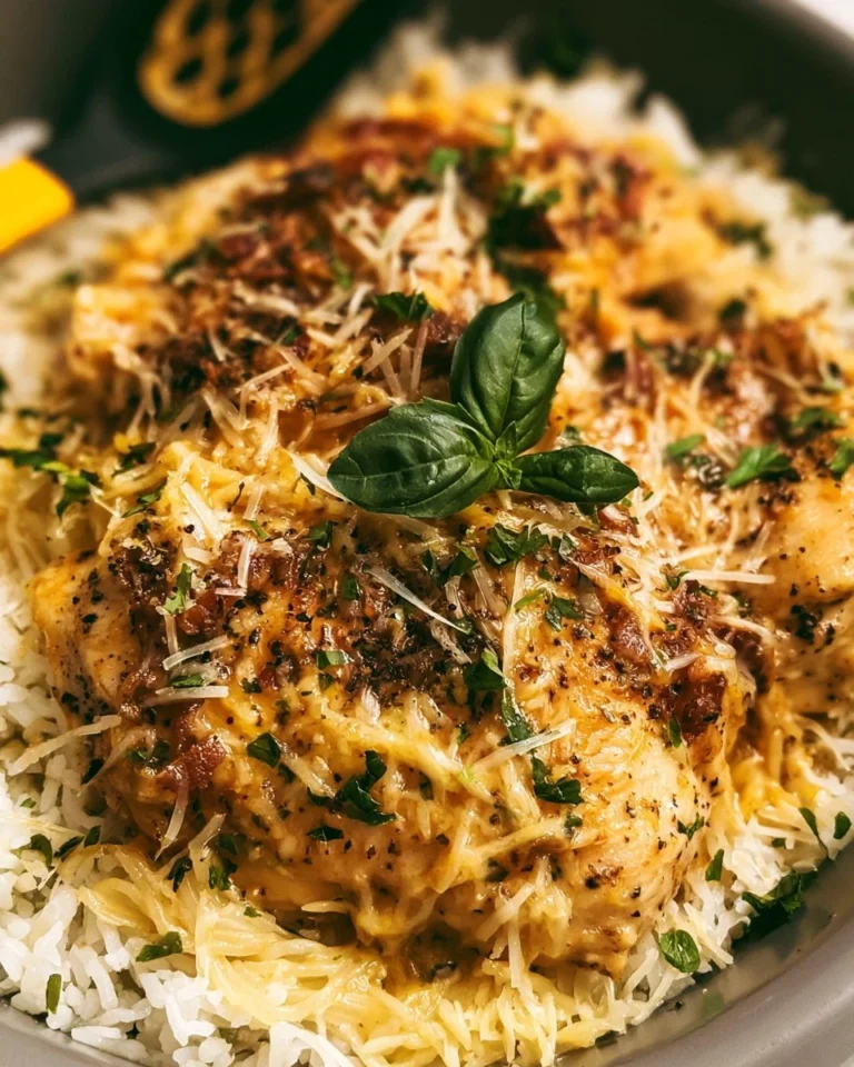 Delicious Marry Me Chicken dish served with herbs and creamy sauce