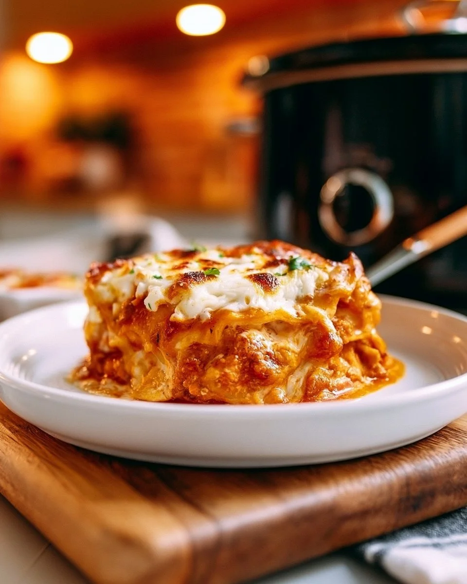 Simple Crockpot Lasagna