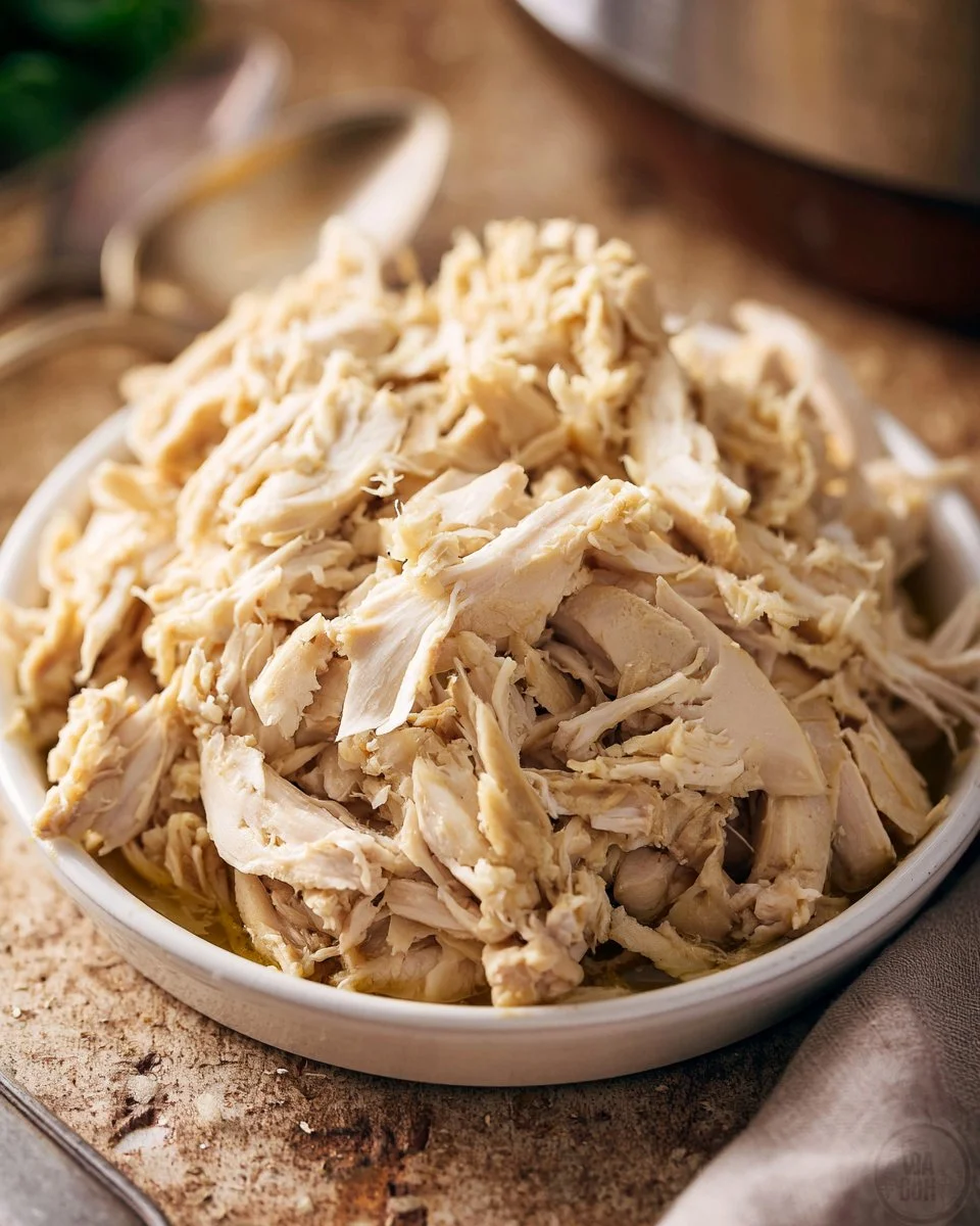 Juicy Crockpot Shredded Chicken