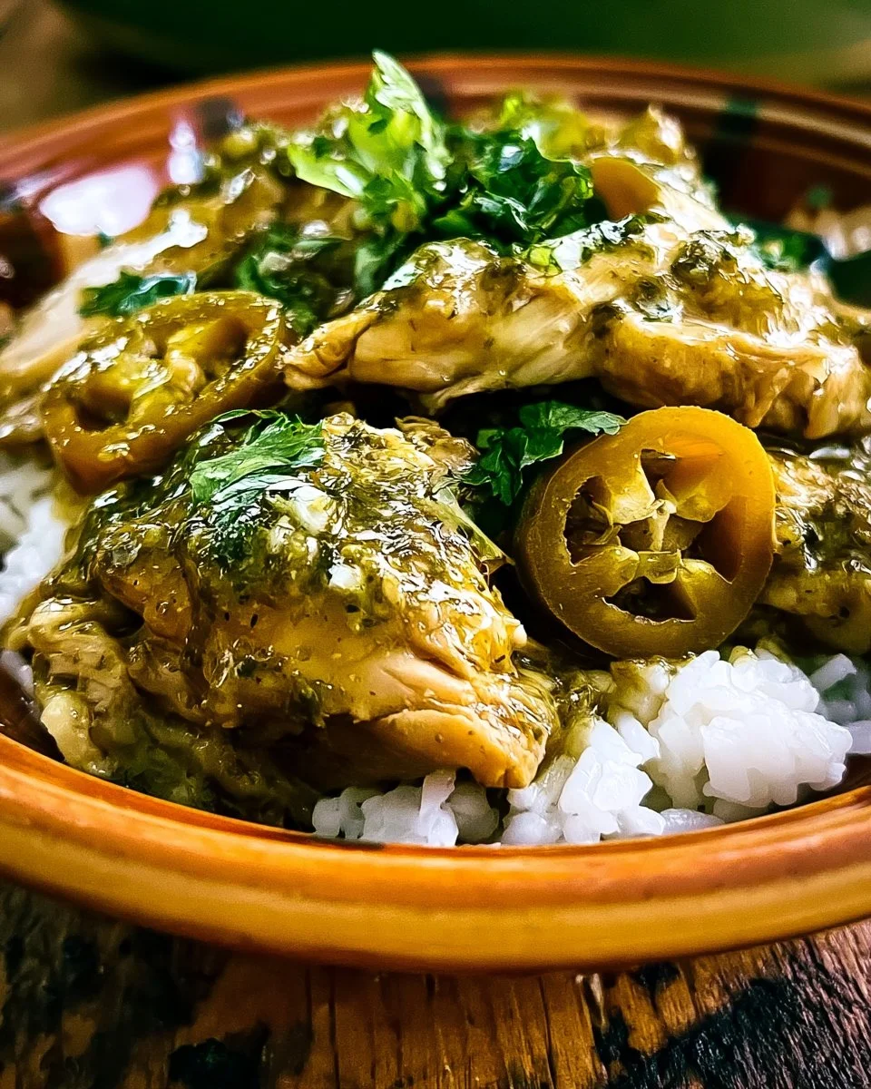 Salsa Verde Crockpot Chicken
